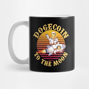 Dogecoin To The Moon Funny Mug